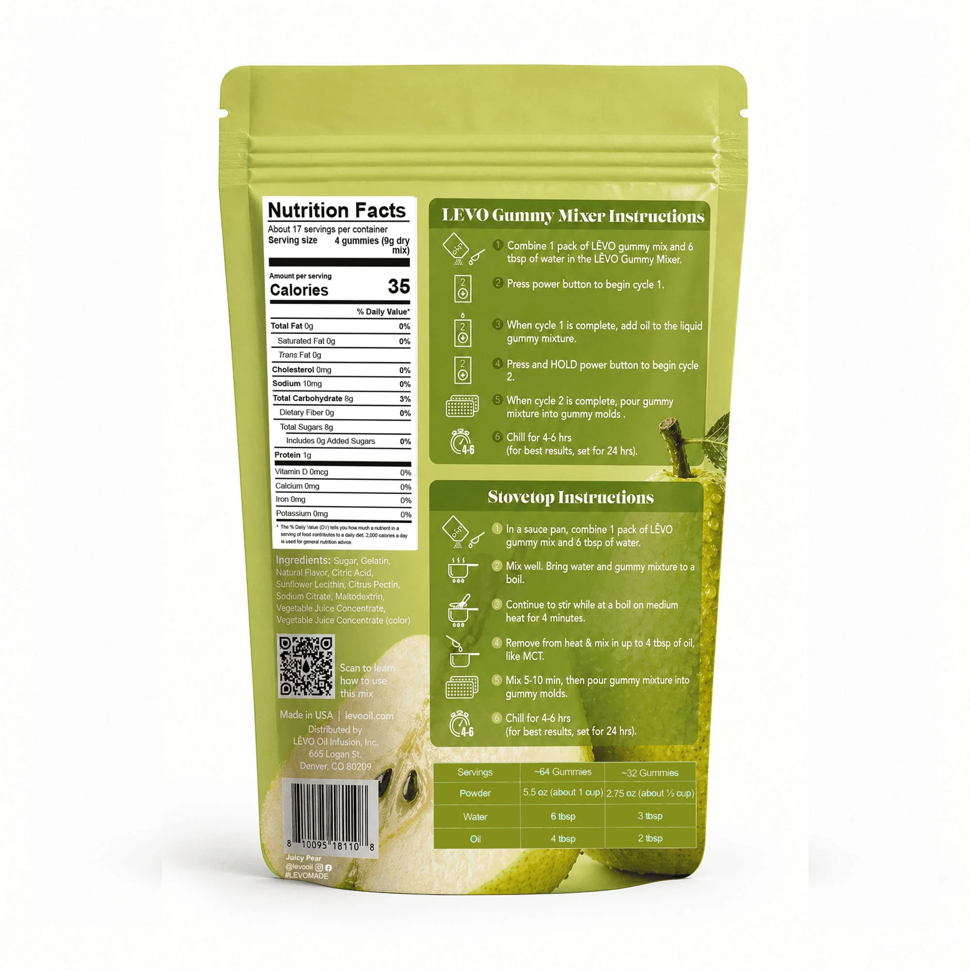 Gummy Mix - Limited Edition Juicy Pear (5.5 oz) - Image 2