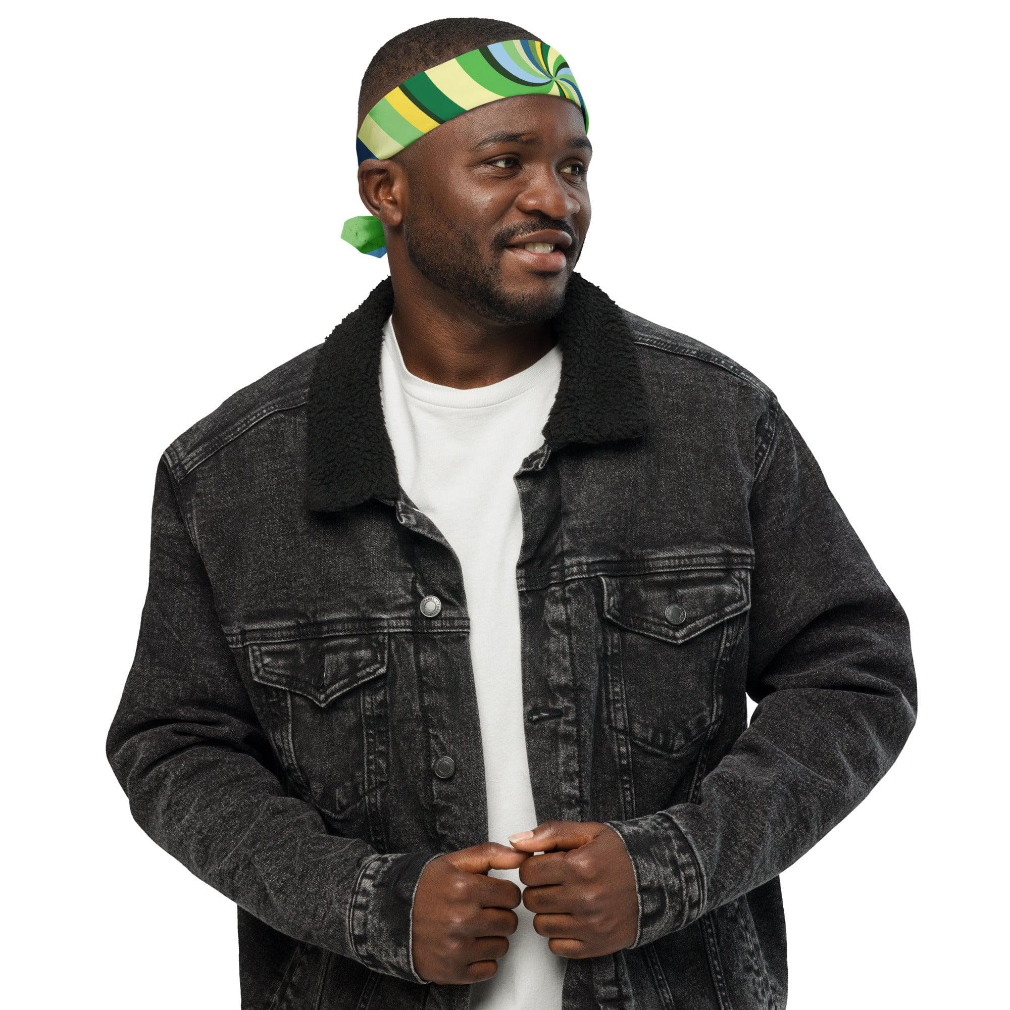 LĒVO Swirl Bandana - Green - Image 4