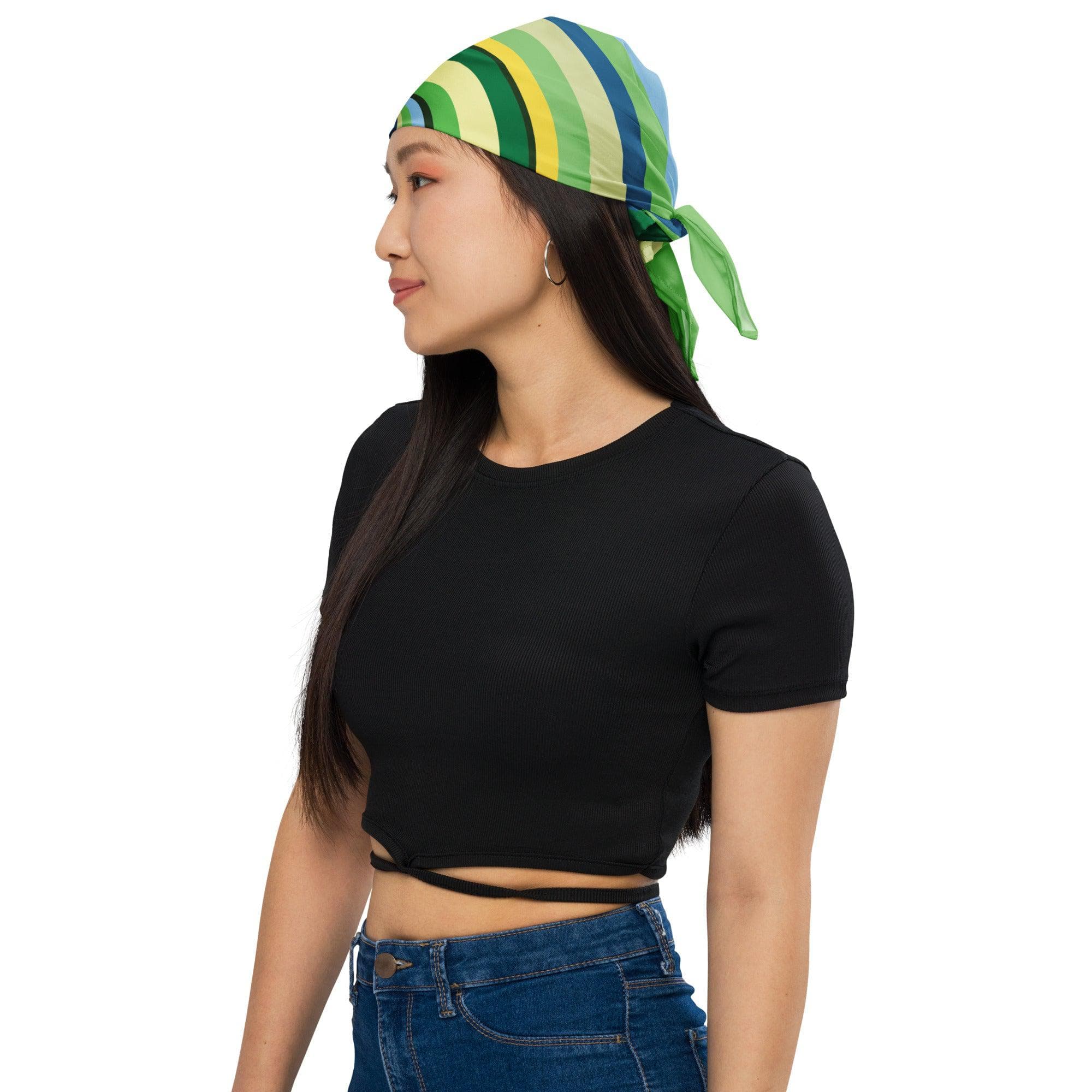 LĒVO Swirl Bandana - Green - Image 5