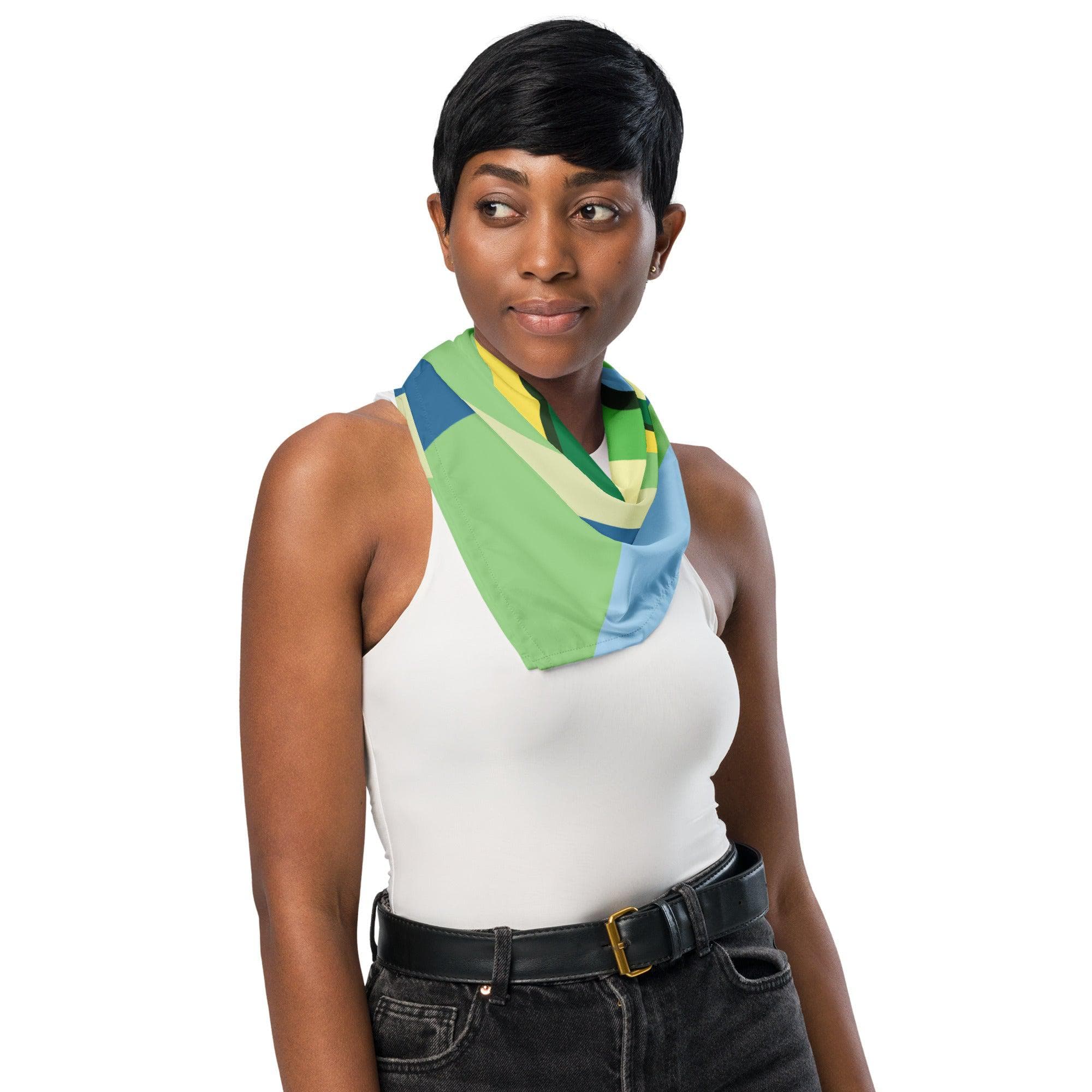 LĒVO Swirl Bandana - Green - Image 6