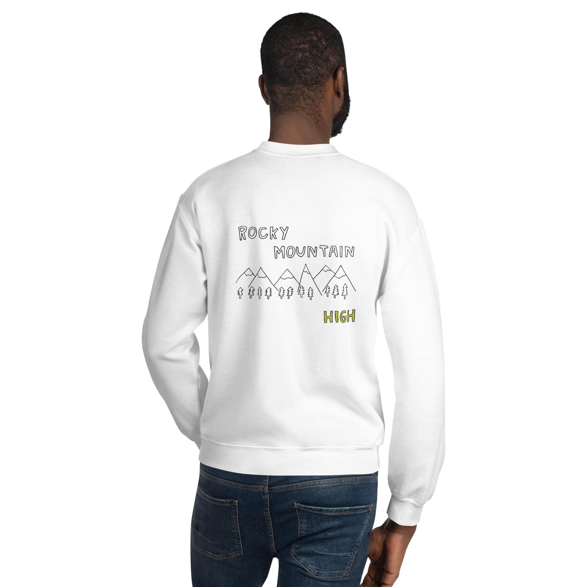 "Rocky Mountain High" Crewneck Sweatshirt with Embroidered Logo - Image 6